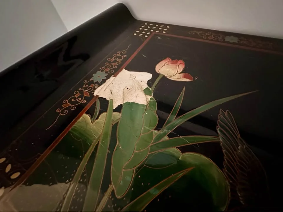 Rare Vintage Chinese Ming Lacquered Alter Cabinet image indicator(4)