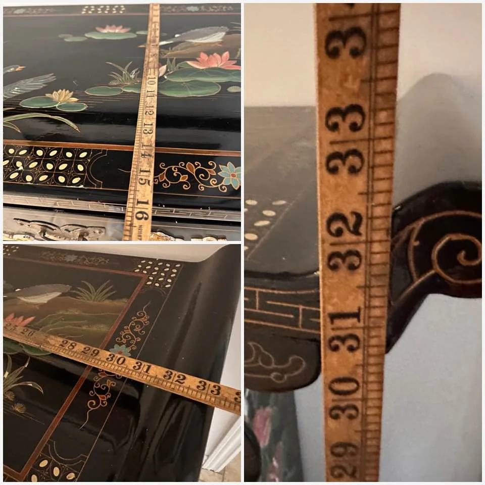 Rare Vintage Chinese Ming Lacquered Alter Cabinet image indicator(9)