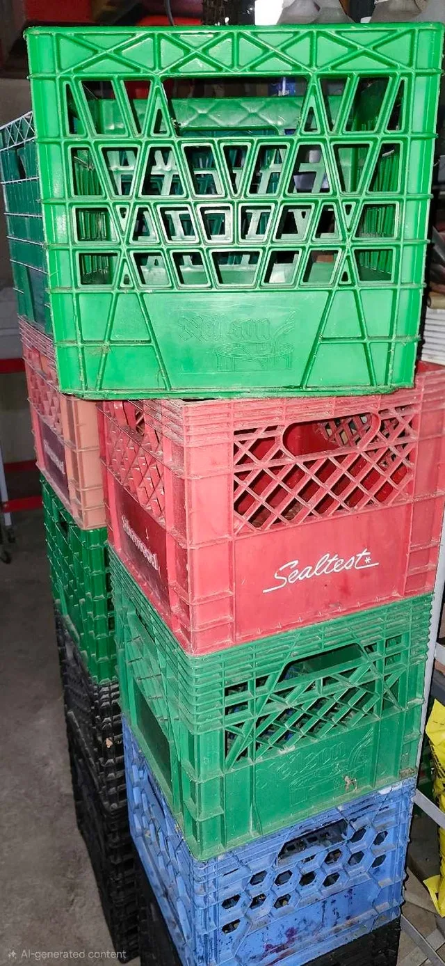 Plastic Milk Storage Crates thumbnail