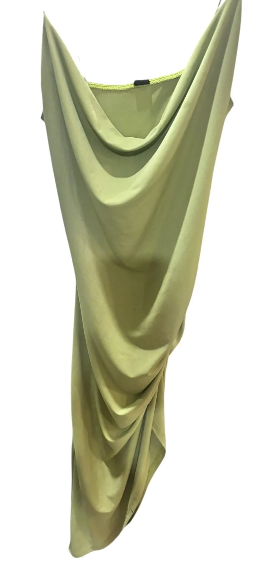 Windsor Green Draped Cowl Neck Ruched Dress – Small image indicator(5)