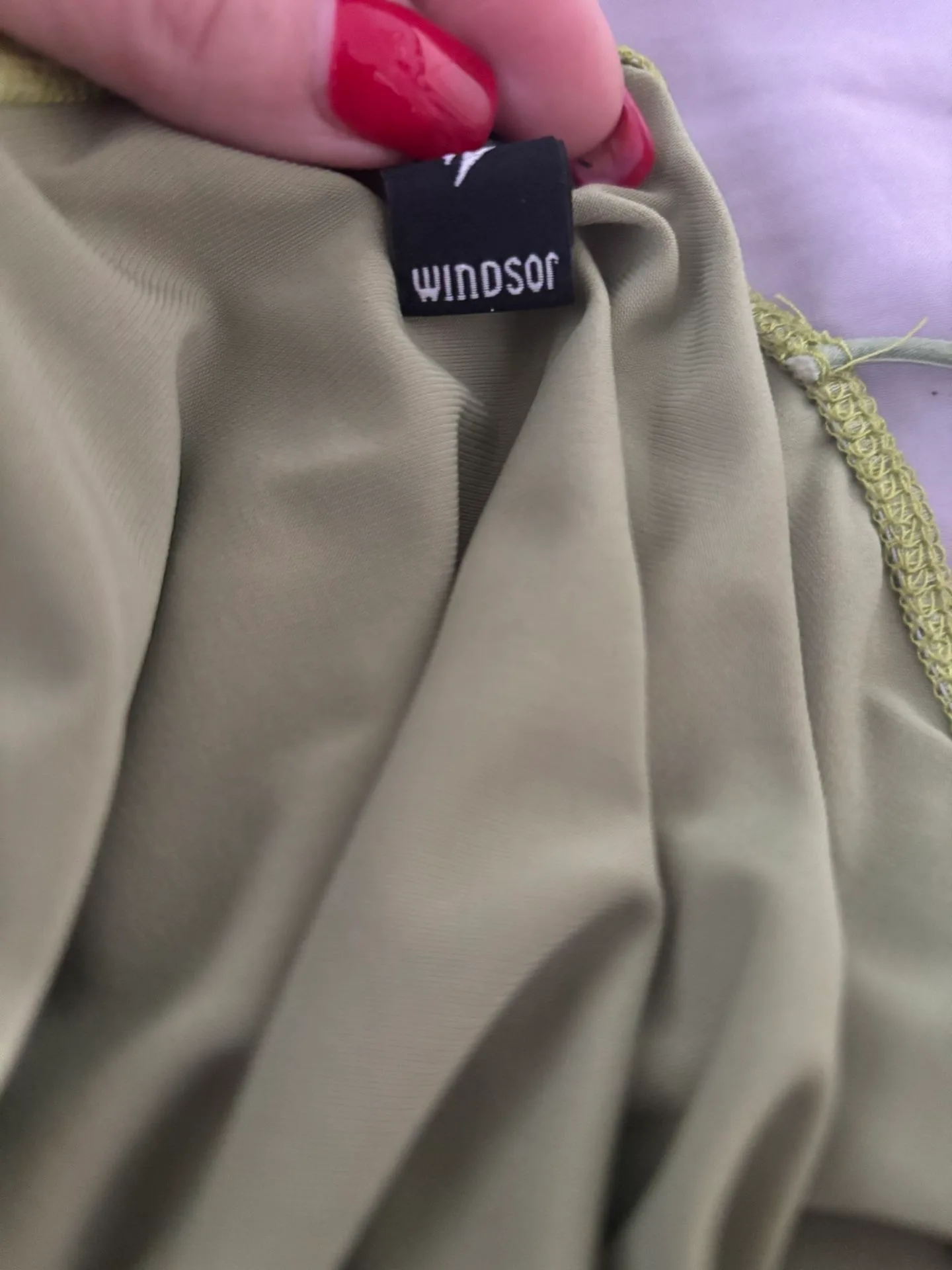 Windsor Green Draped Cowl Neck Ruched Dress – Small image indicator(6)