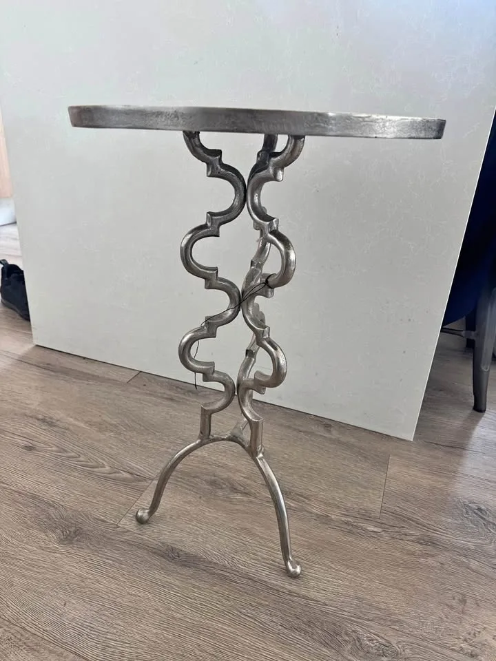 Two Metal side tables