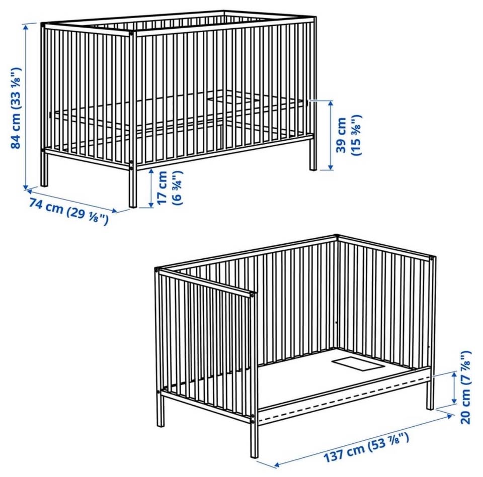 Ikea Crib with 2 Mattress - photo 3