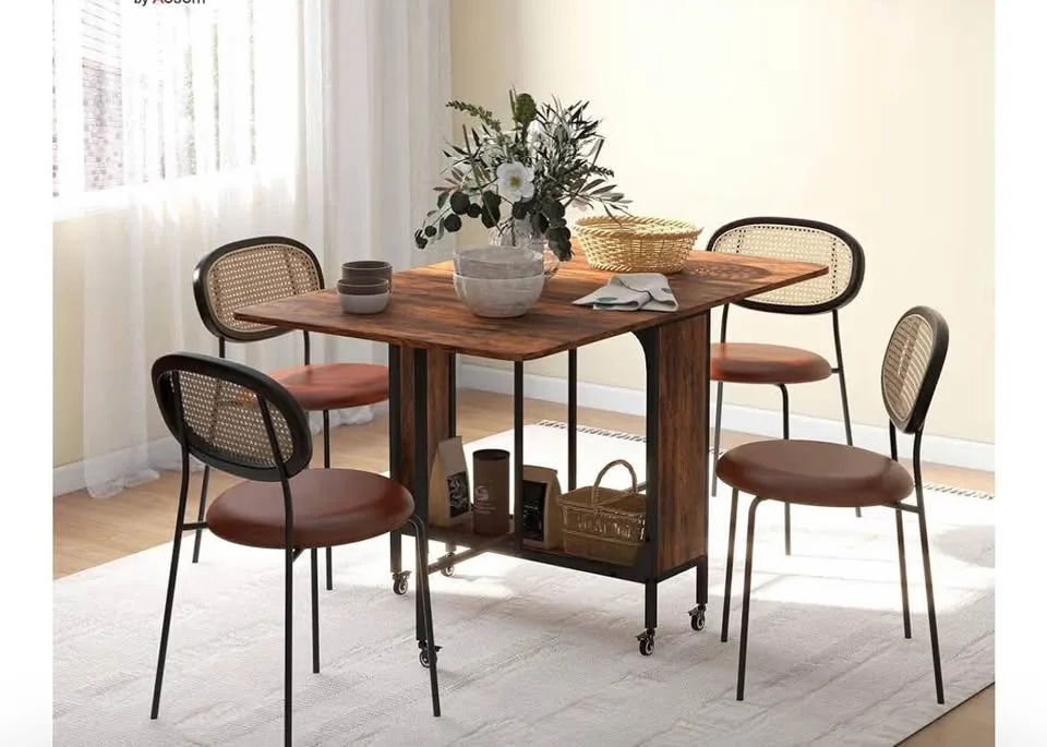 51" Folding Dining Table for 6 - Rustic image indicator(2)