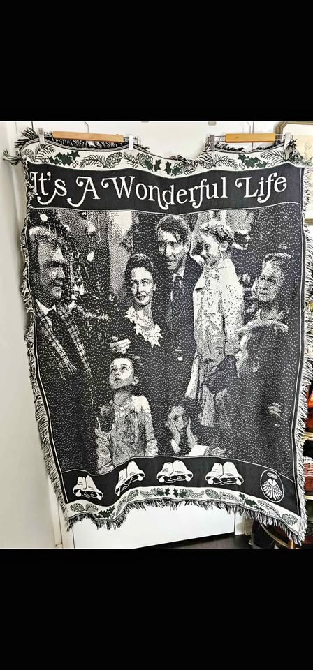 Vintage Christmas It's a Wonderful Life Tapestry