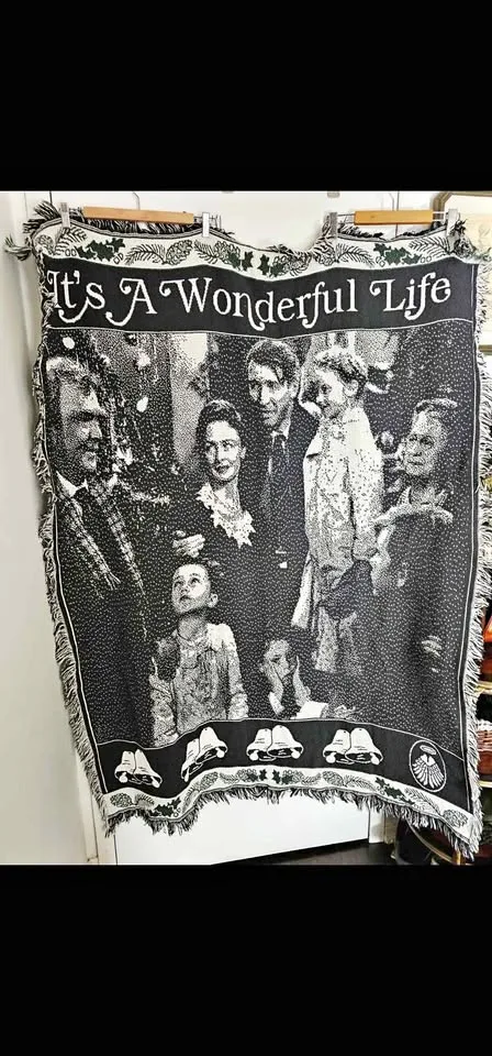 Vintage Christmas It's a Wonderful Life Tapestry