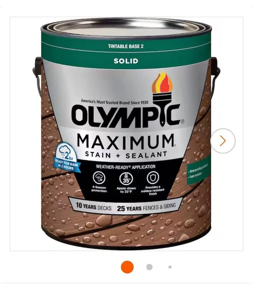 Olympic maximum stain and sealer one gallon