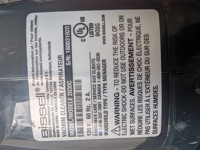 Bissell vacuum image indicator(5)