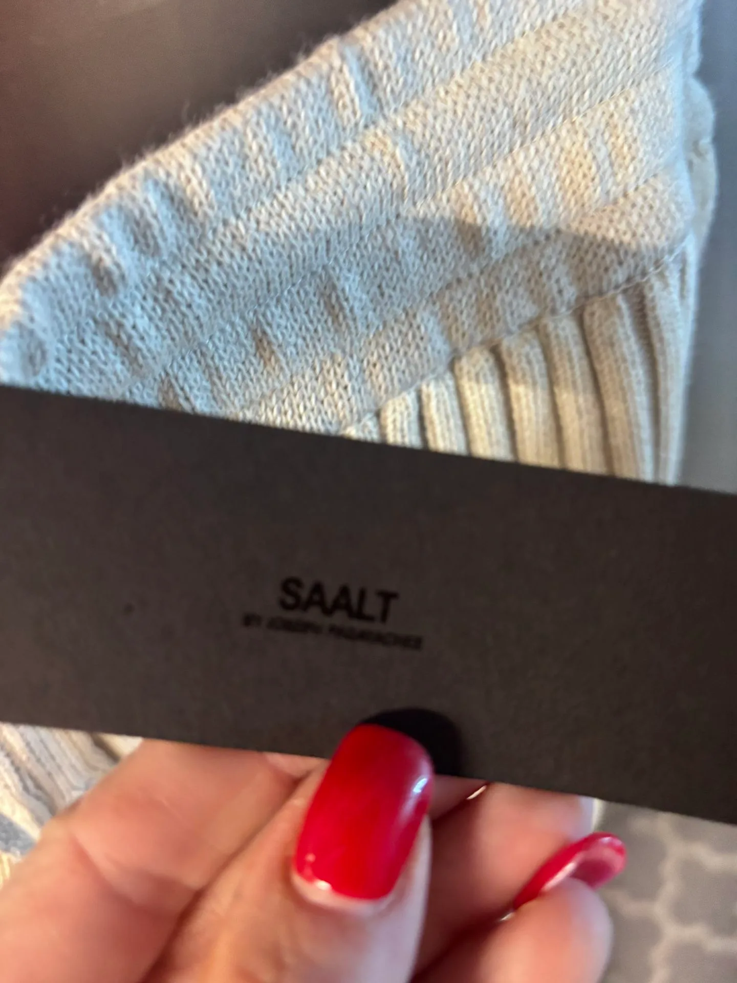 Saalt Studio Ribbed Knit Lounge Shorts – Smoke – Size Large – NW image indicator(5)