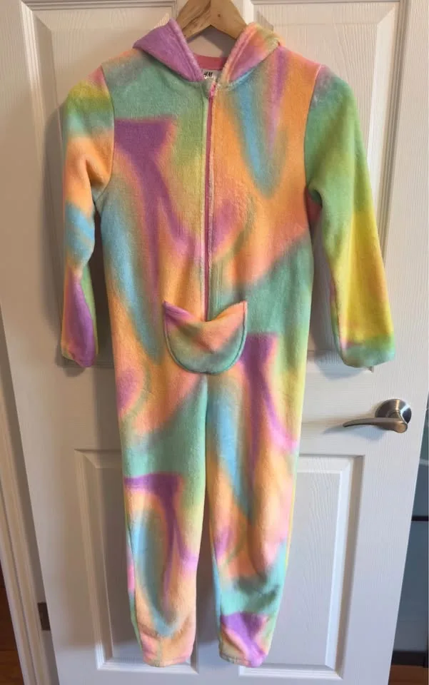 Girls H&M Fleece Unicorn Onesie image indicator(2)