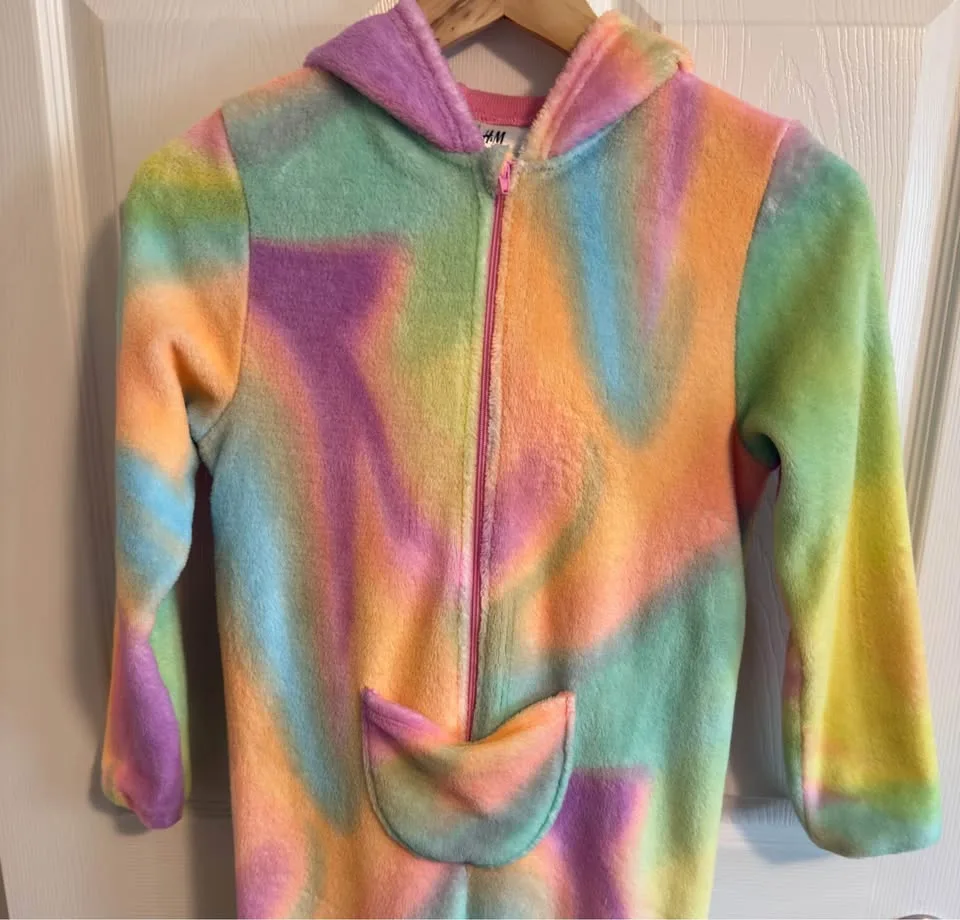 Girls H&M Fleece Unicorn Onesie image indicator(3)