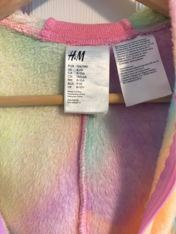 Girls H&M Fleece Unicorn Onesie image indicator(5)