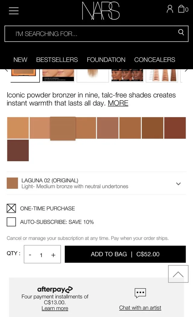 NARS Bronzer image indicator(2)