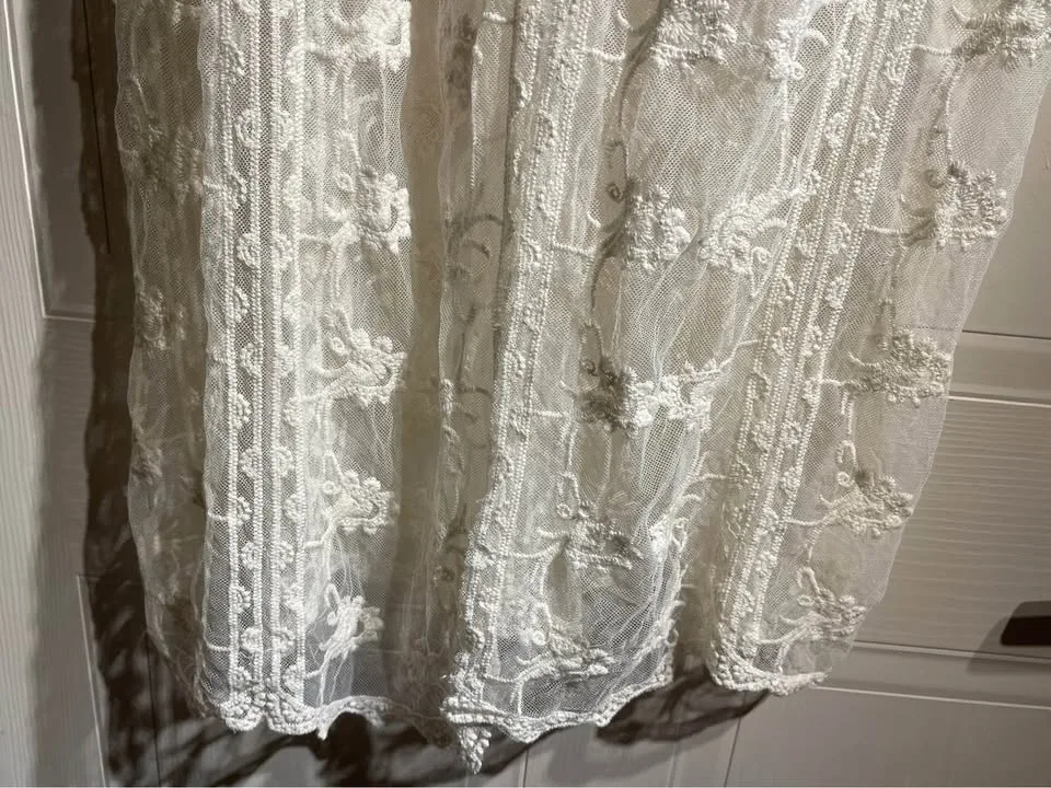 Liv Los Angeles Embroidered Mesh Duster Midi Vest size L/XL image indicator(6)