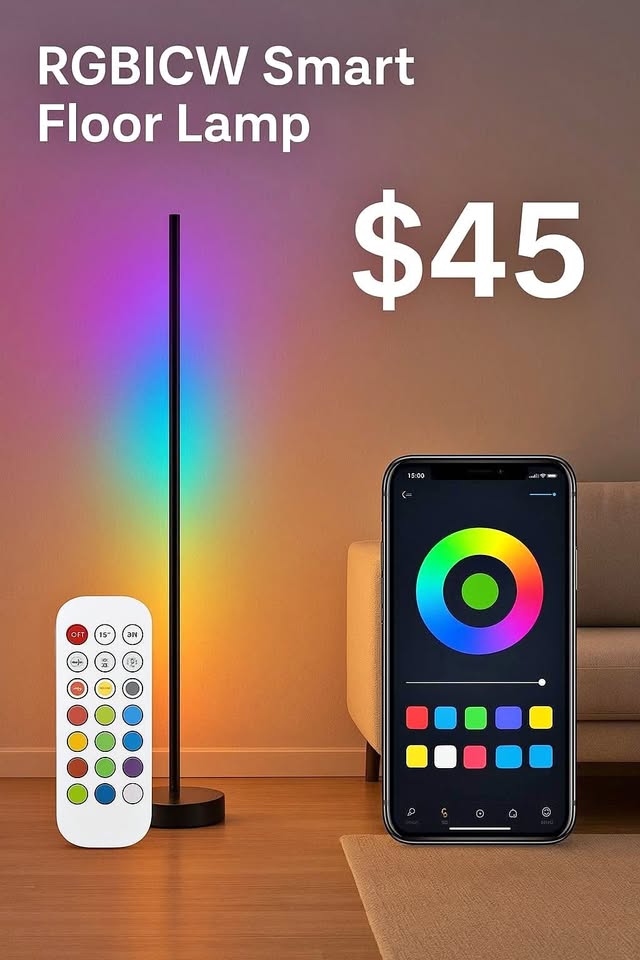 RGBICW Smart Floor Lamp – Brand New