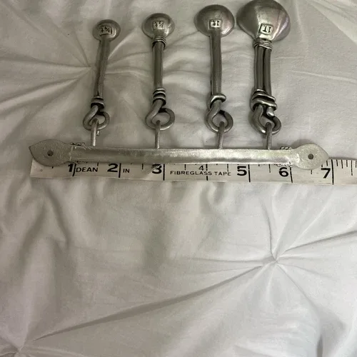 Pewter Measuring Spoons With Hanger image indicator(9)