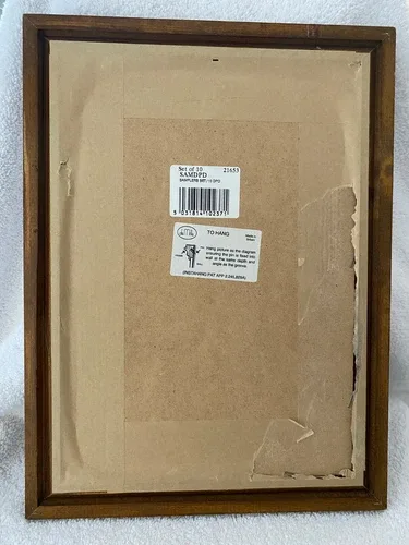 Vintage Needlework Sampler Reproduction Framed Art Print image indicator(2)