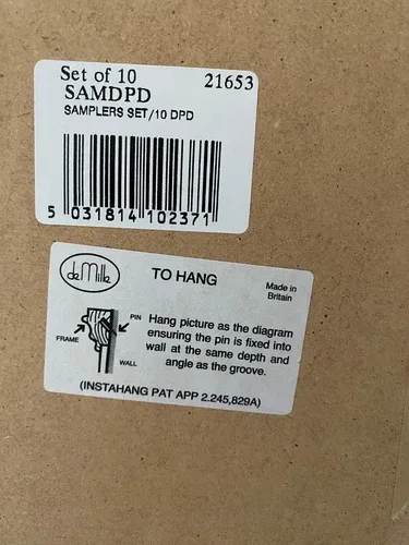 Vintage Needlework Sampler Reproduction Framed Art Print image indicator(3)