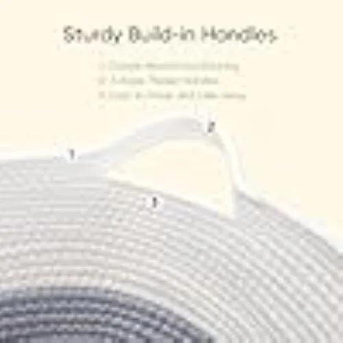 Woven Cotton Rope Basket Storage for Laundry Blankets Toys and M image indicator(3)