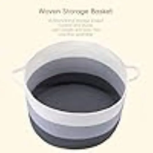 Woven Cotton Rope Basket Storage for Laundry Blankets Toys and M image indicator(4)