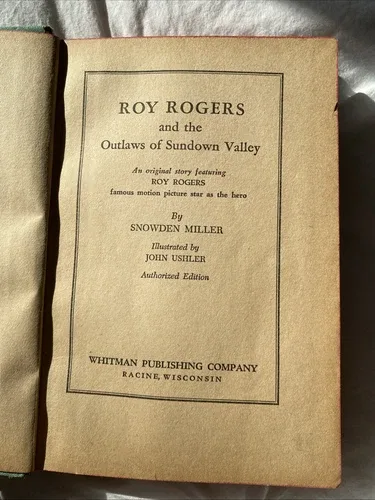 Roy Rodgers And The Outlaws Of Sundown Valley Book image indicator(4)