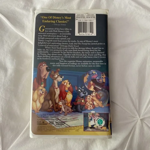 Lady & the Tramp (VHS, 1955) image indicator(2)