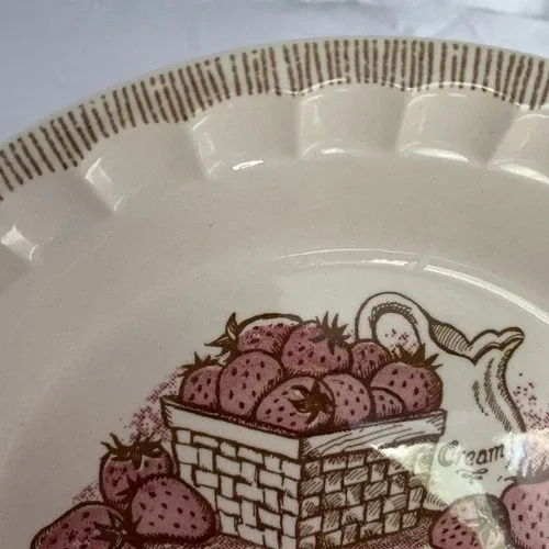Strawberry pie plate with recipe image indicator(9)