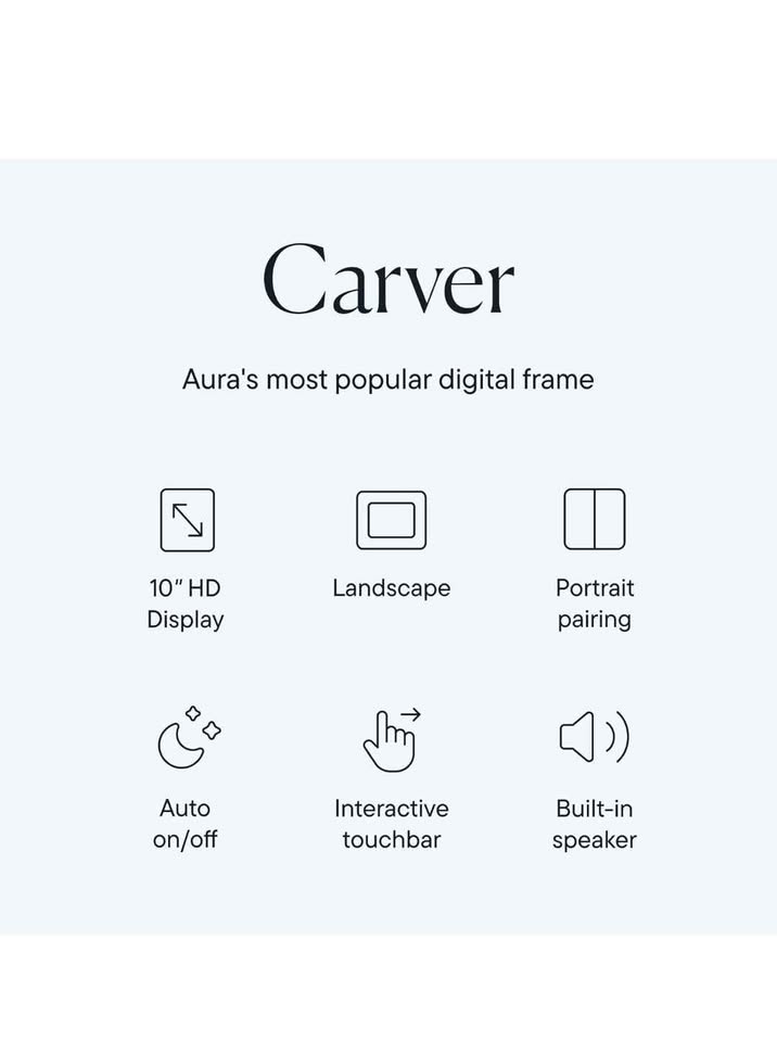 Aura Carver 10.1" WiFi Digital Picture Frame - photo 2