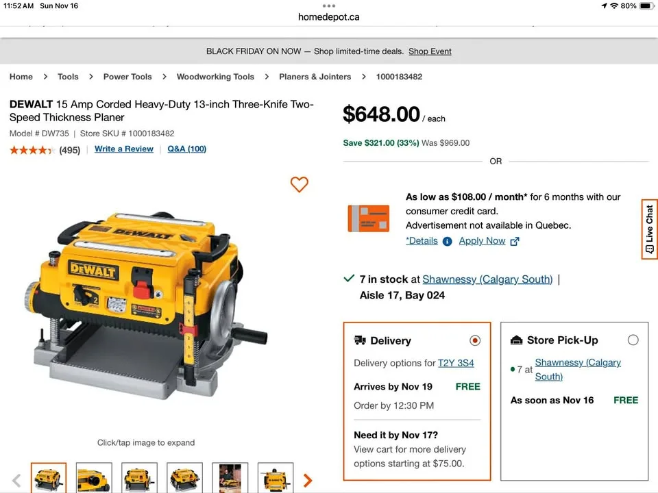 DEWALT 13-inch Thickness Planer image indicator(3)