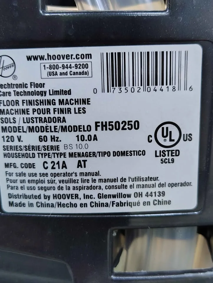 Water tank for Hoover power scrub Elite carpet cleaner image indicator(4)