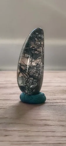 56 CTS, Lodolite Quartz, Cut & Polished, 3.2x1.8x1 cm image indicator(6)