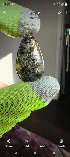 56 CTS, Lodolite Quartz, Cut & Polished, 3.2x1.8x1 cm image indicator(7)