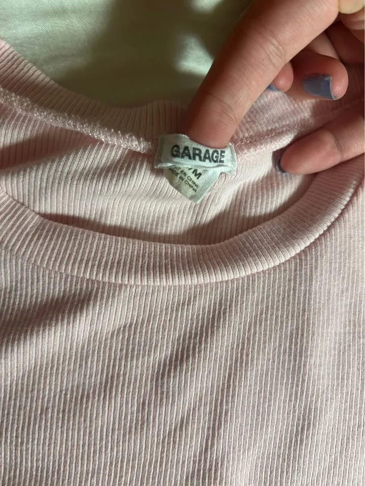 GARAGE baby pink tank top image indicator(2)
