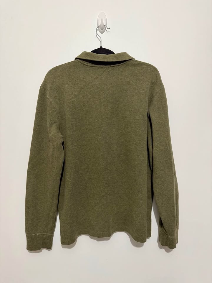 Ralph Lauren Olive Green Quarter Zip Sweater - photo 2