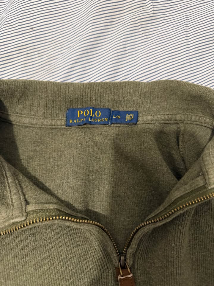 Ralph Lauren Olive Green Quarter Zip Sweater - photo 3