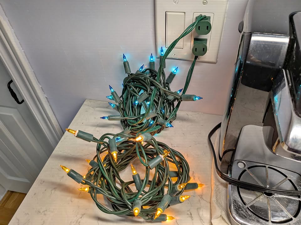 Christmas Lights 6', 24 Mini String Lights, Waterproof Indoor Ou