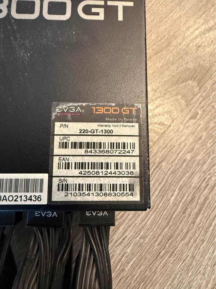 EVGA SuperNOVA 1300 GT power supply unit PSU - photo 2