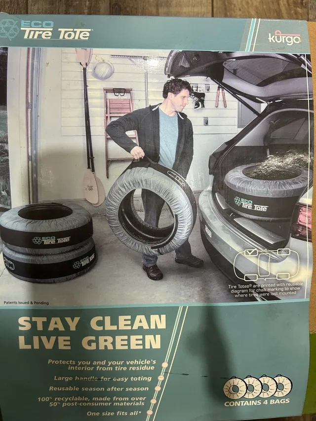Kurgo Eco Tire Totes, Spare Tire Cover, Portable Wheel Bags image indicator(5)