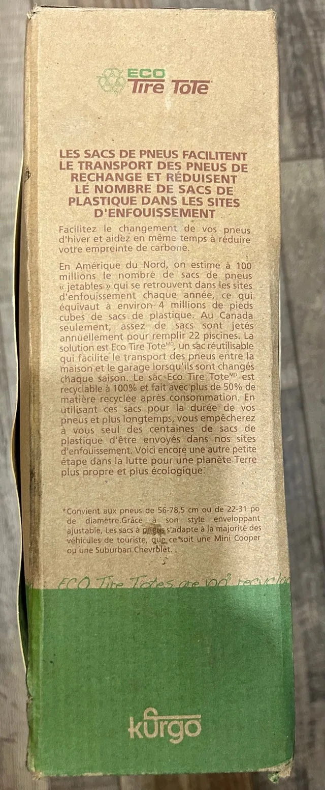 Kurgo Eco Tire Totes, Spare Tire Cover, Portable Wheel Bags image indicator(8)