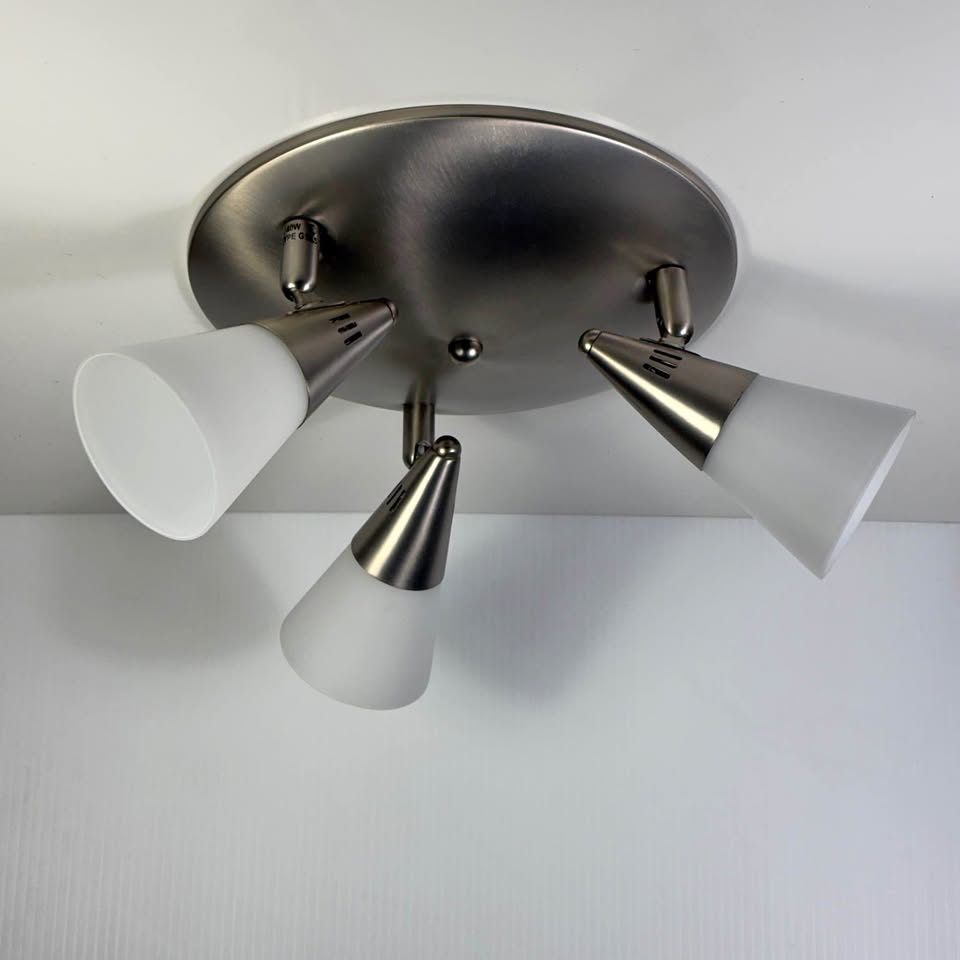 Ceiling Light Fixture - 2 available - pewter/nickel/stainless st