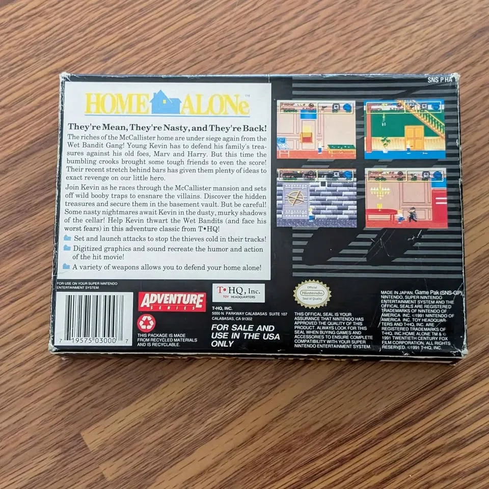 SNES - Home Alone Game in Box image indicator(2)