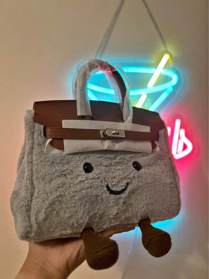 Jellycat Inspired Designer Bag - Blue Grey Colour