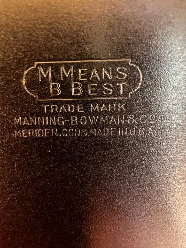 Antique Silver Plated Tray Manning Bowman USA 14" image indicator(4)