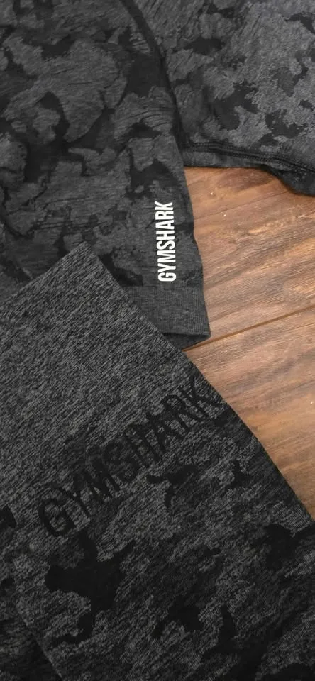 Gymshark Adapt Seamless Grey/Black Camo Set - Medium image indicator(3)