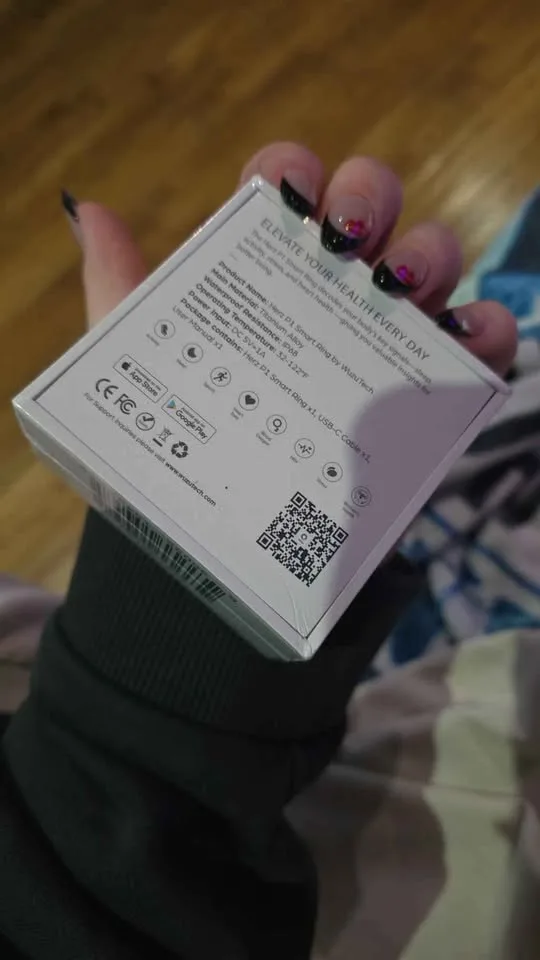 HERZ P1 SMART RING SIZE 7 NEW AND SEALED w/ charging case image indicator(3)