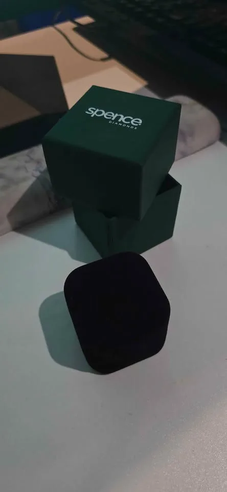 14k Yellow Gold Pear Shaped Engagement Ring and Wedding Band Siz image indicator(2)