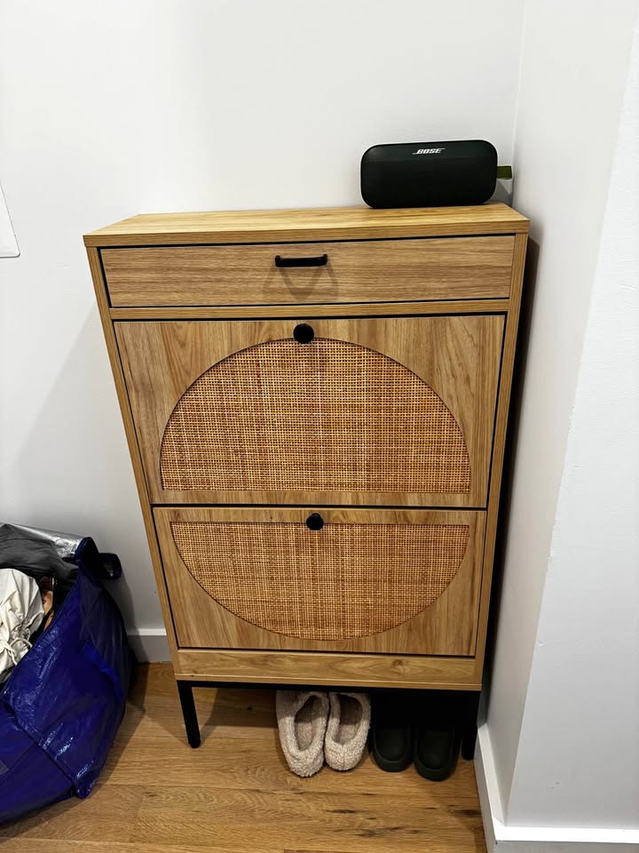 Rattan Shoe Cabinet