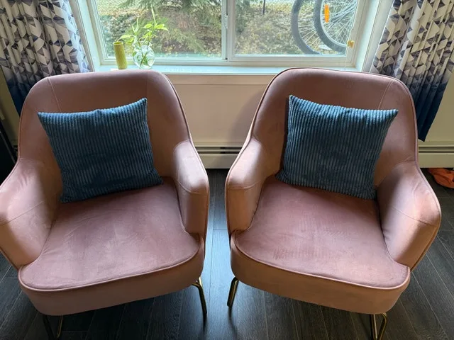 Pink Velvet Chairs