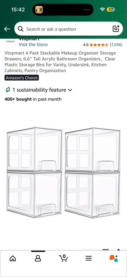 Stackable Acrylic Storage Drawers image indicator(3)
