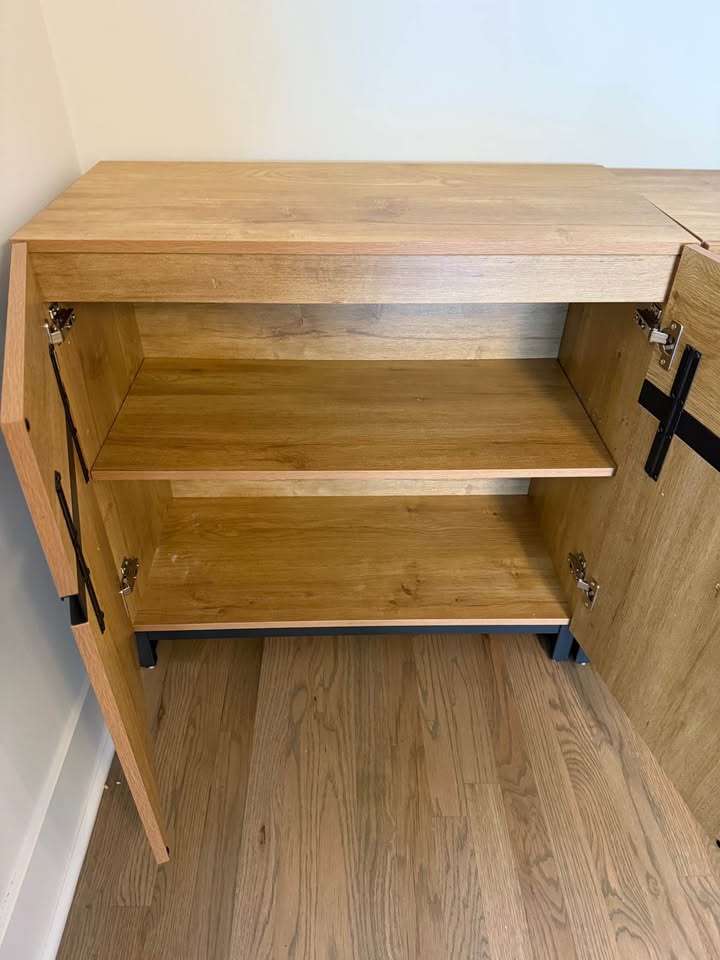 Two Piece Side table, cabinet - photo 4